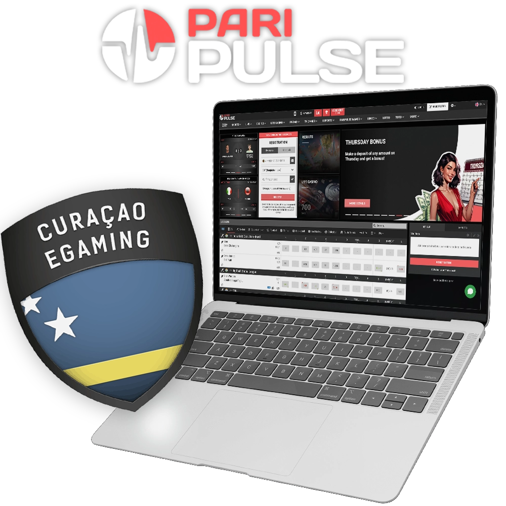 PariPulse Casino is confirmed with a Curacao license.