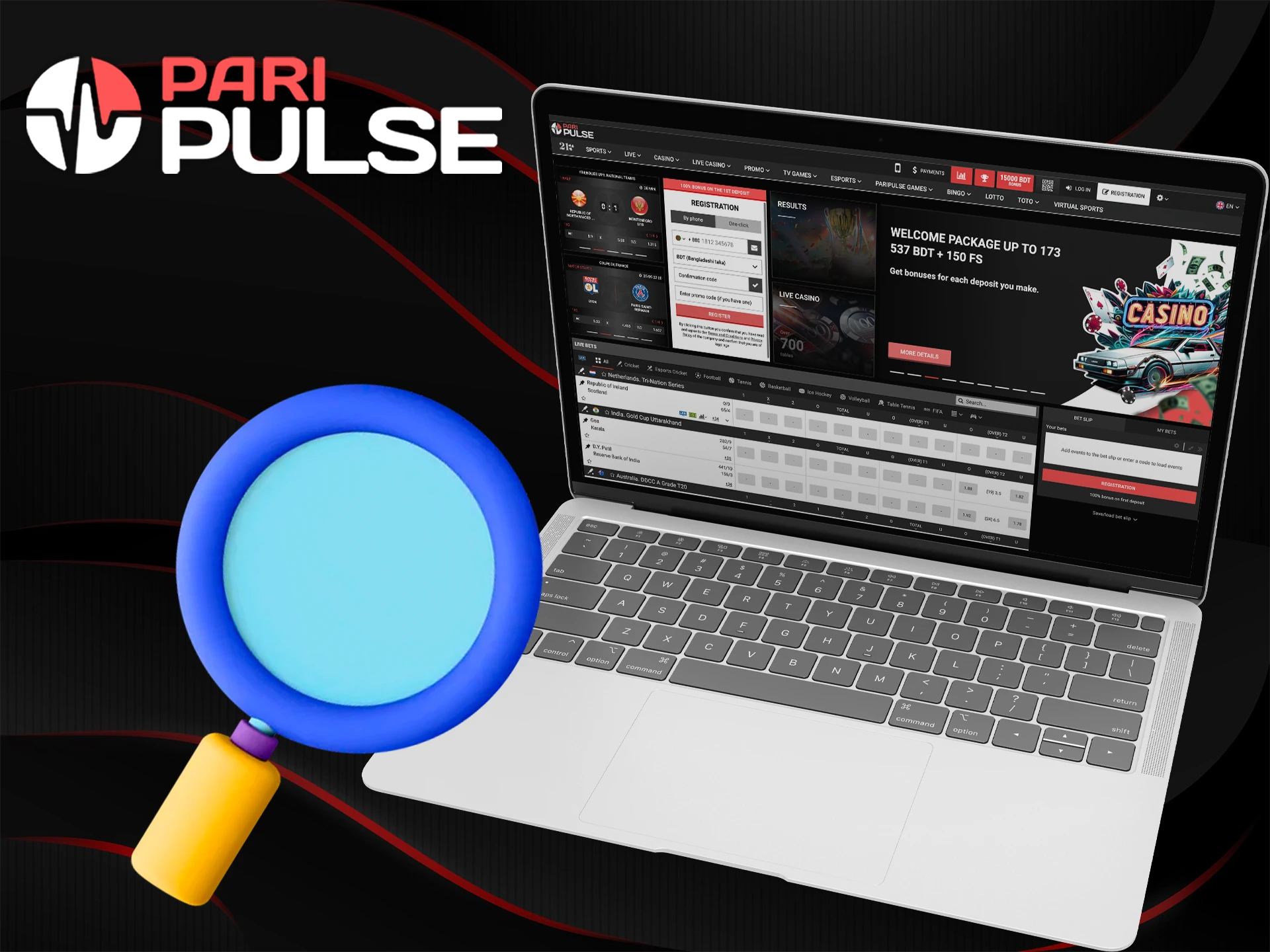 Check PariPulse casino for a license.
