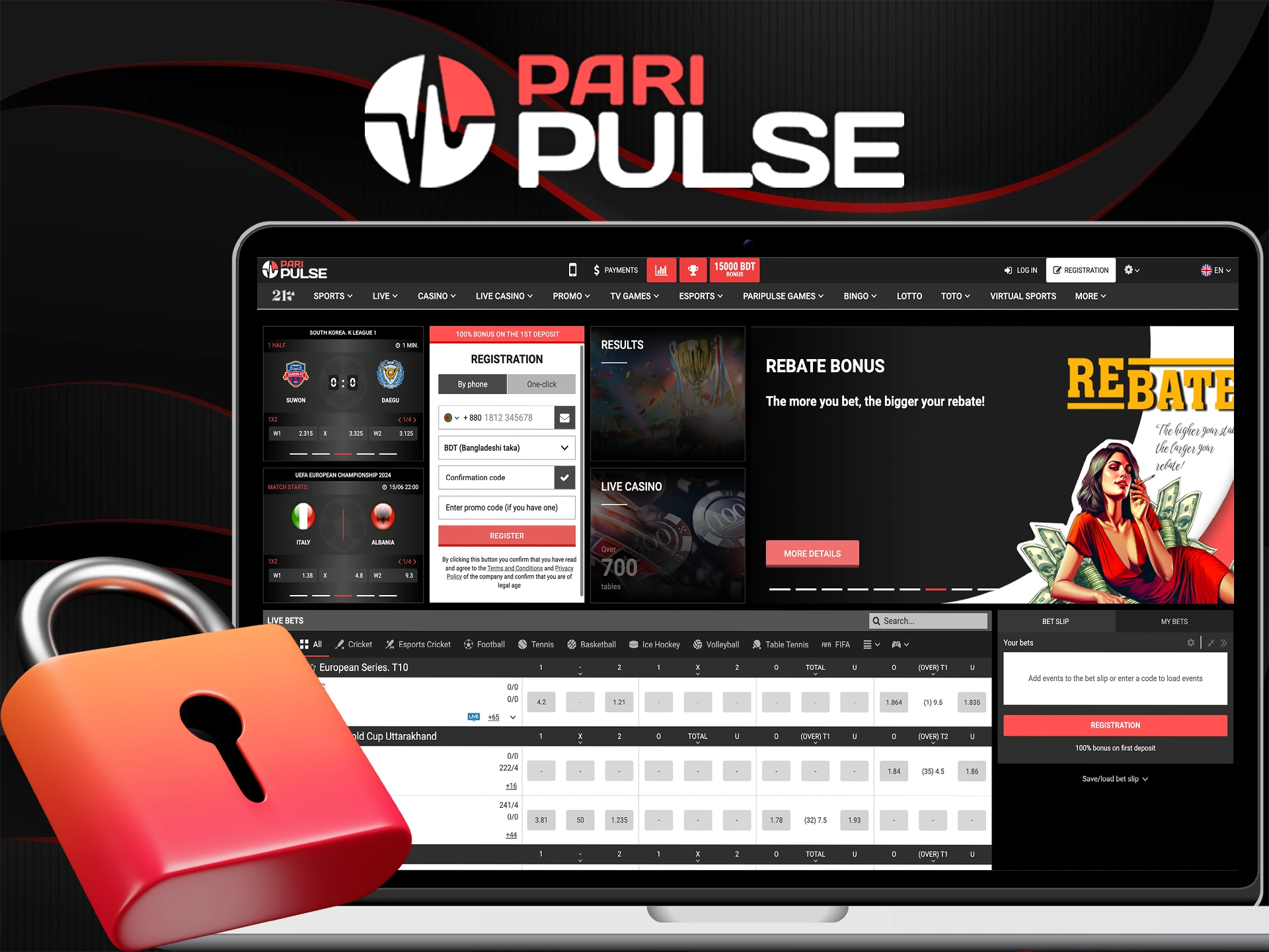 The Curacao license protects all trademarks of PariPulse Casino.