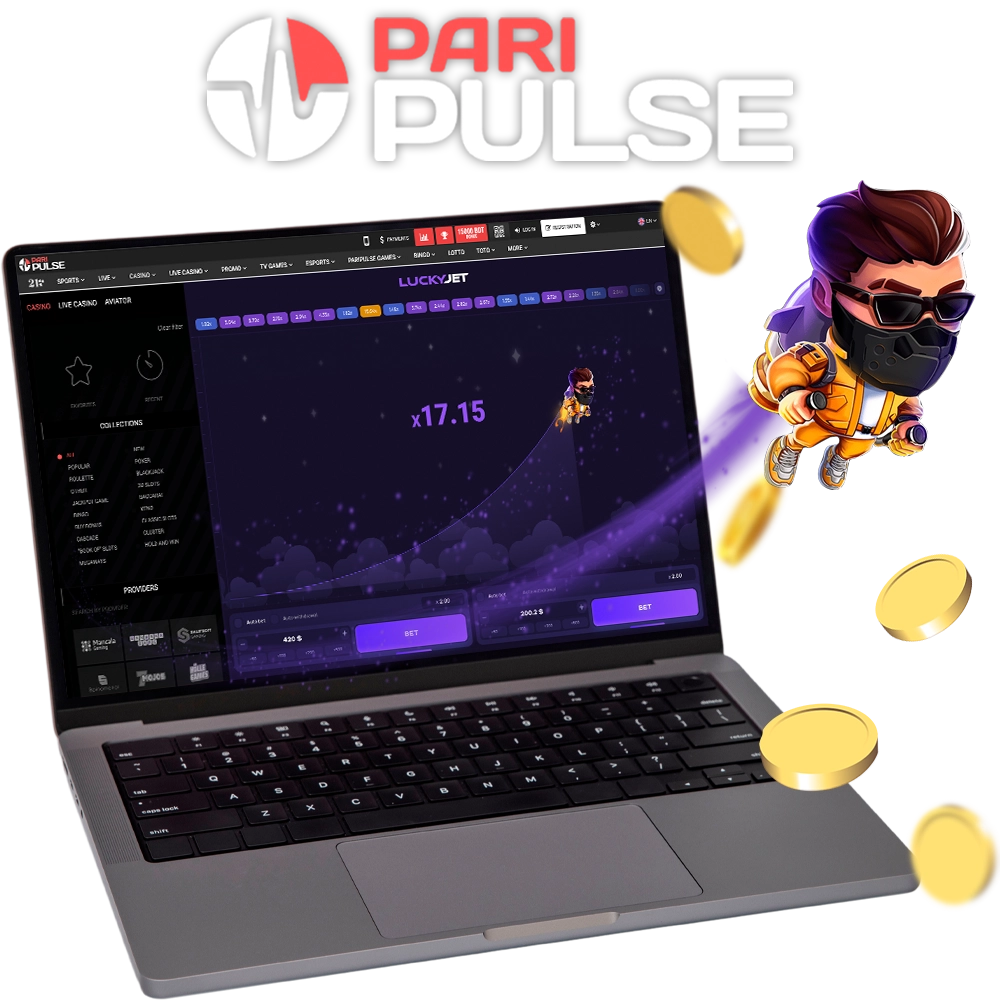 Play and win at Lucky Jet with PariPulse.