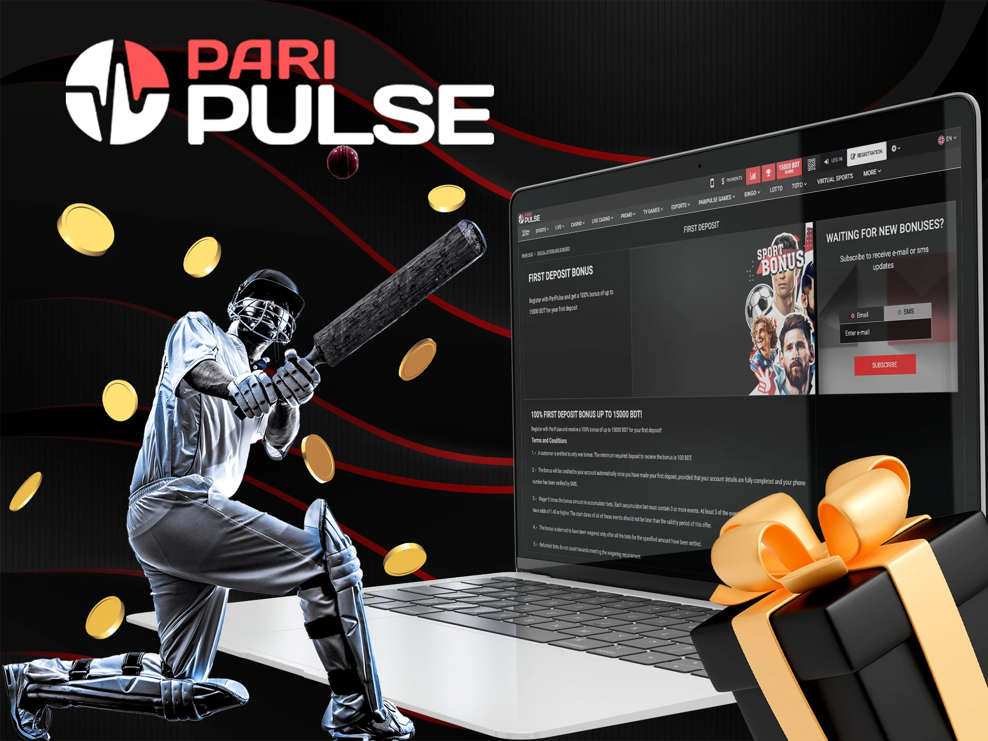 Get a sports bonus to start betting with confidence at PariPulse.