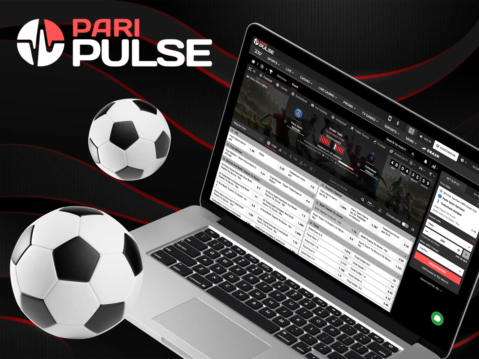 Explore football betting options on PariPulse and score big.