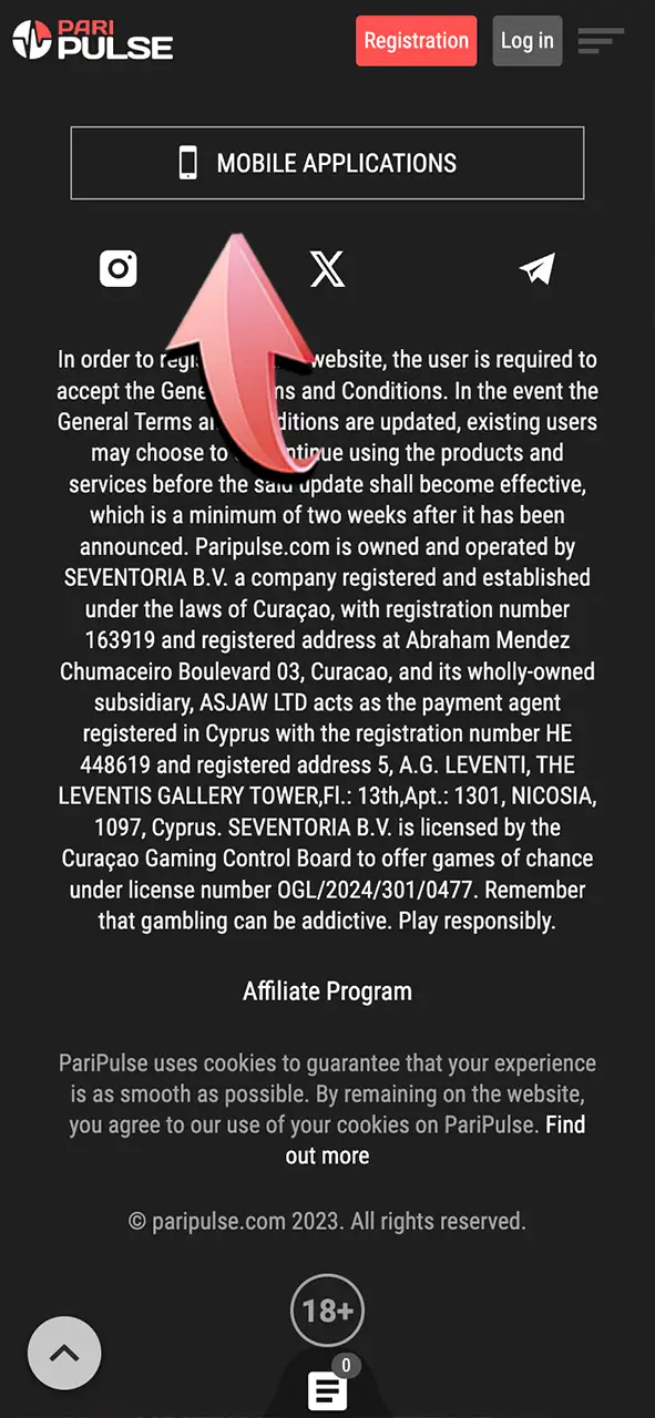 Go to the app section and get the PariPulse Android version.