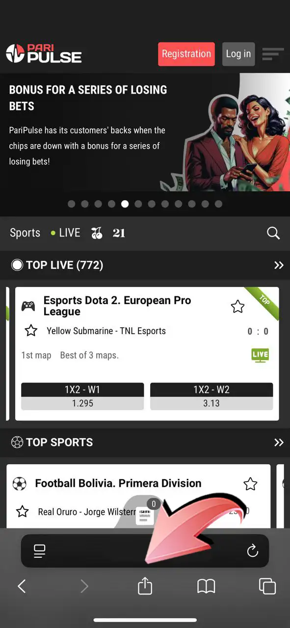 Add a shortcut to your home screen with the PariPulse iOS app.