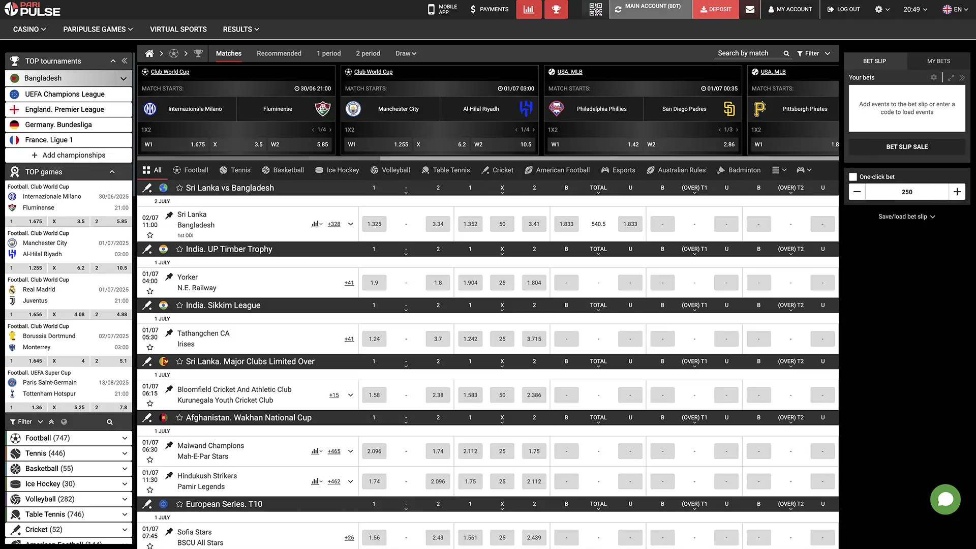 Explore games and features on the PariPulse PC platform.