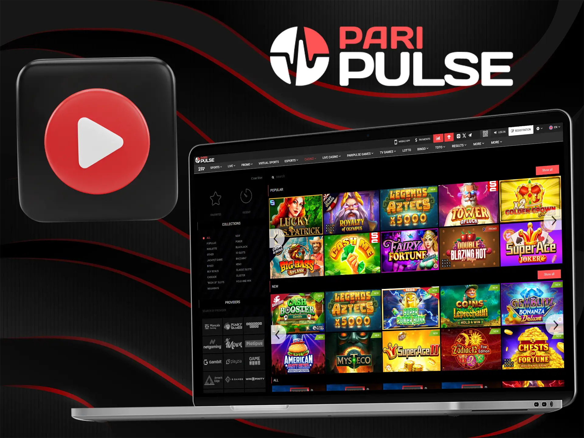 Follow the instructions to start playing on PariPulse.